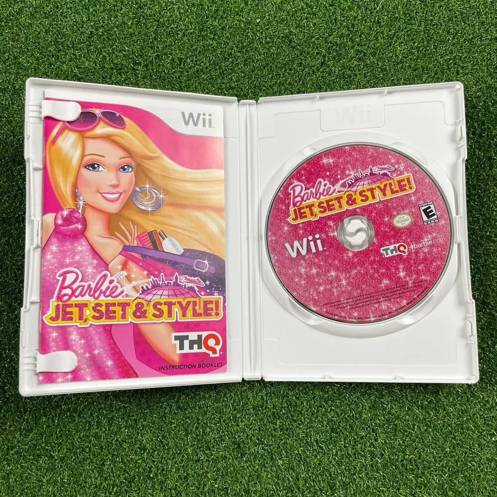 Barbie: Jet, Set & Style (Nintendo Wii, 2011) Complete and Tested